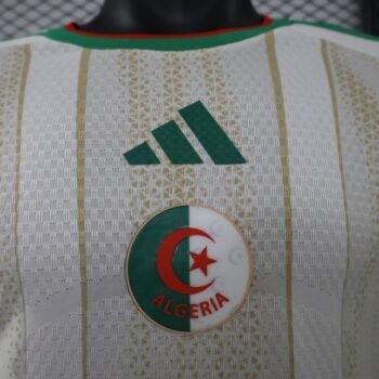 Player Version 2026 Algeria Away White Long Sleeve Jersey