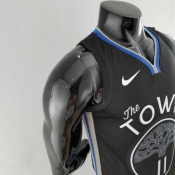 2020 THOMPSON #11 Warriors City Edition Black & Grey NBA Jersey