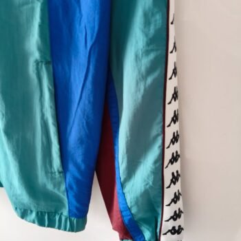 Retro 1967 Barcelona Teal & Blue & Burgundy Kappa Windbreaker Jacket