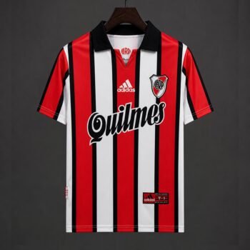 Retro 99/00 River Plate Third Red/White Stripes Jersey
