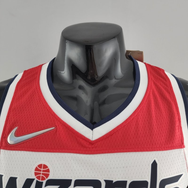 75th Anniversary JORDAN #23 Wizards Black Red White NBA Jersey
