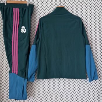 26/27 Real Madrid Dark Green & Pink Training Tracksuit