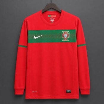 Retro 2010 Portugal Home Long Sleeve Jersey