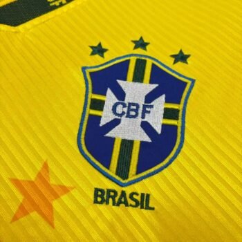 Retro 1994 Brazil Home Long Sleeve Yellow Jersey