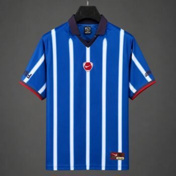 2026 France x Travis Scott Cactus Jack Total 90 Retro Blue Stripe Jersey
