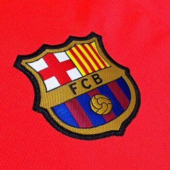 Retro 14/15 FC Barcelona Away Orange-Red Jersey