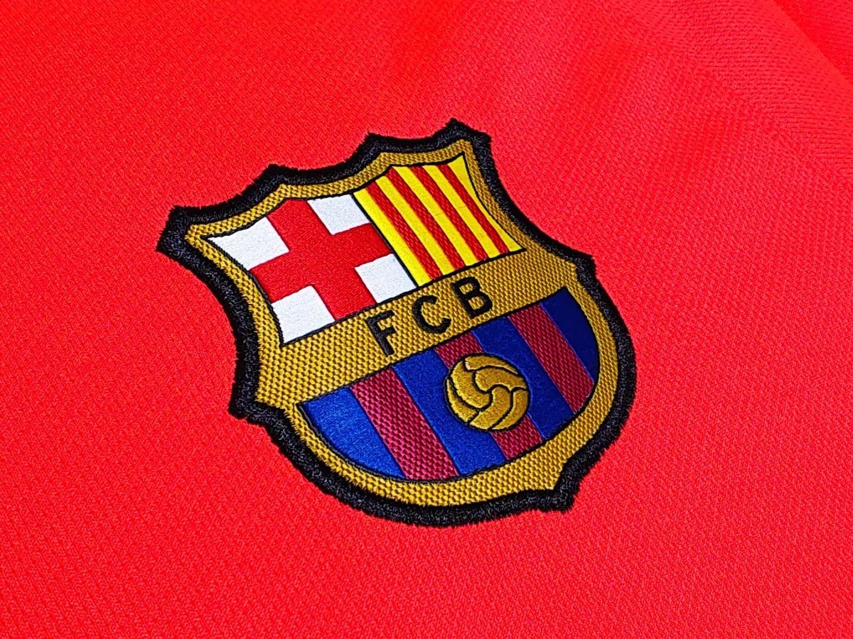 Retro 14/15 FC Barcelona Away Orange-Red Jersey