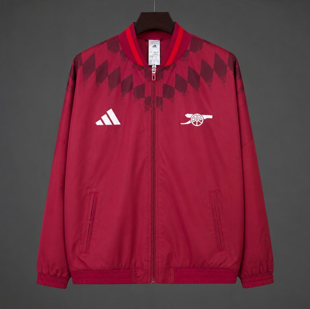 Arsenal Red Full Zipper Windbreaker Jacket 2026/27 Home Jersey