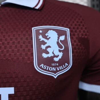 Player 2627 Aston Villa FC Home Maroon Jersey With Sponsor Home Jersey - Image 5