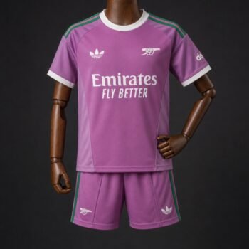 Kids Arsenal Goalkeeper 5 Purple Jersey 2026/27 Home Jersey - Image 1