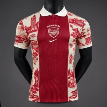 Player Arsenal x Christian Dior Polo Red Jersey Home Jersey - Image 1