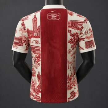 Player Arsenal x Christian Dior Polo Red Jersey Home Jersey - Image 2