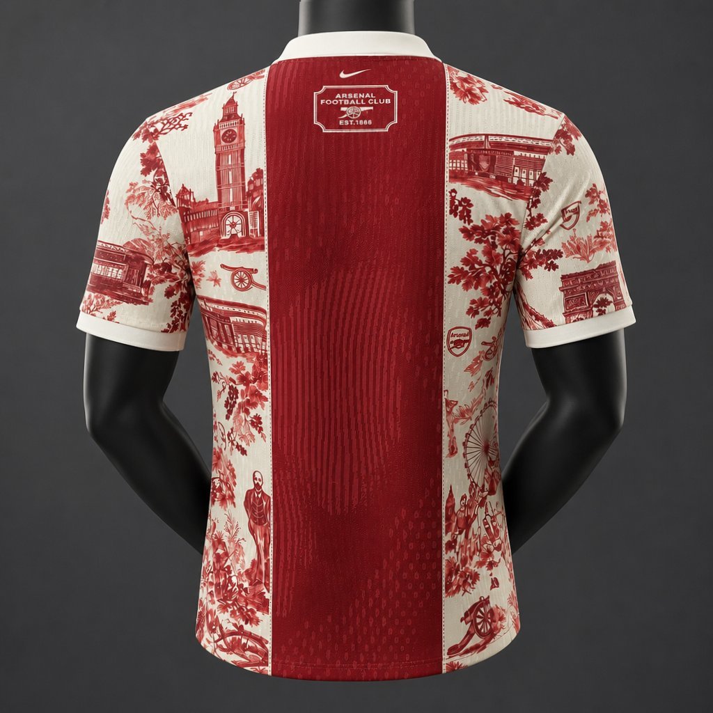 Player Arsenal x Christian Dior Polo Red Jersey Home Jersey