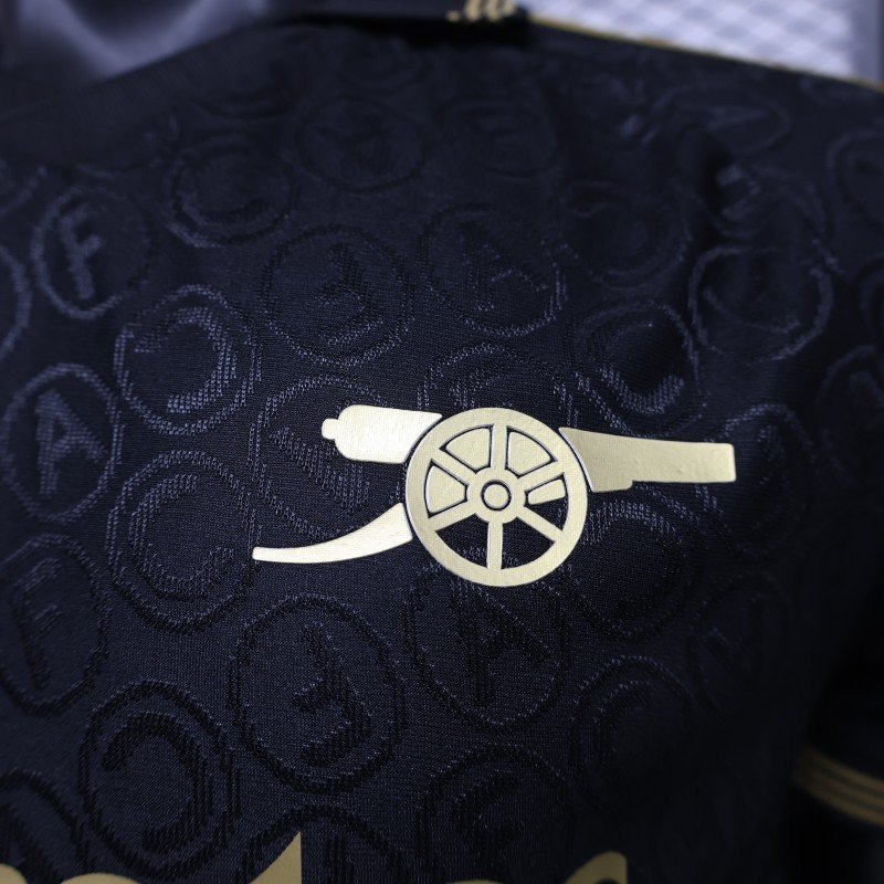 Player 2627 Arsenal FC Special Edition Black Gold Jersey Home Jersey