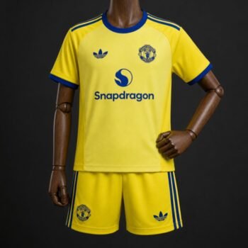 Kids Manchester United Yellow Goalkeeper Jersey 2026/27 Home Jersey - Image 1