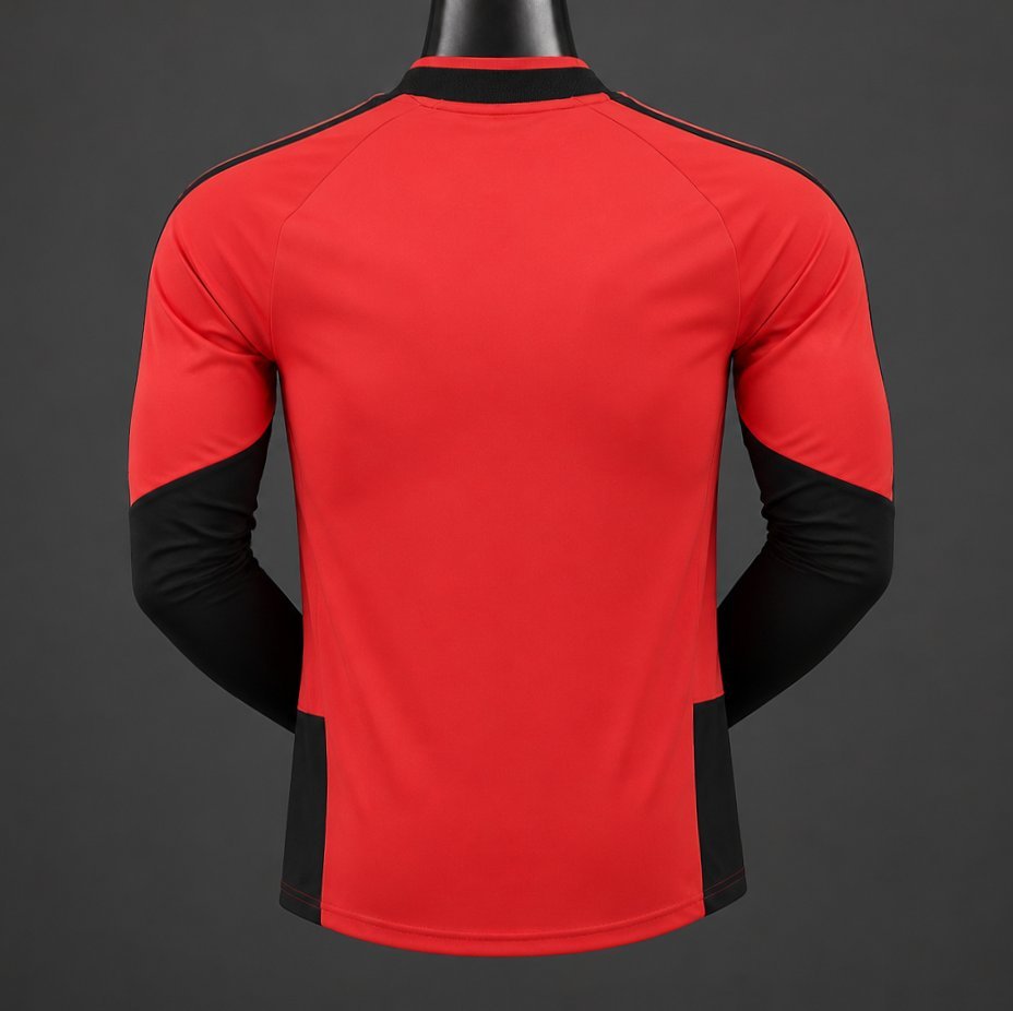 Player 2627 Manchester United FC Long Sleeve Home Red Jersey Home Jersey