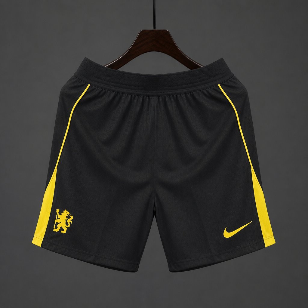 Player 2627 Chelsea FC Away Black Shorts Home Jersey