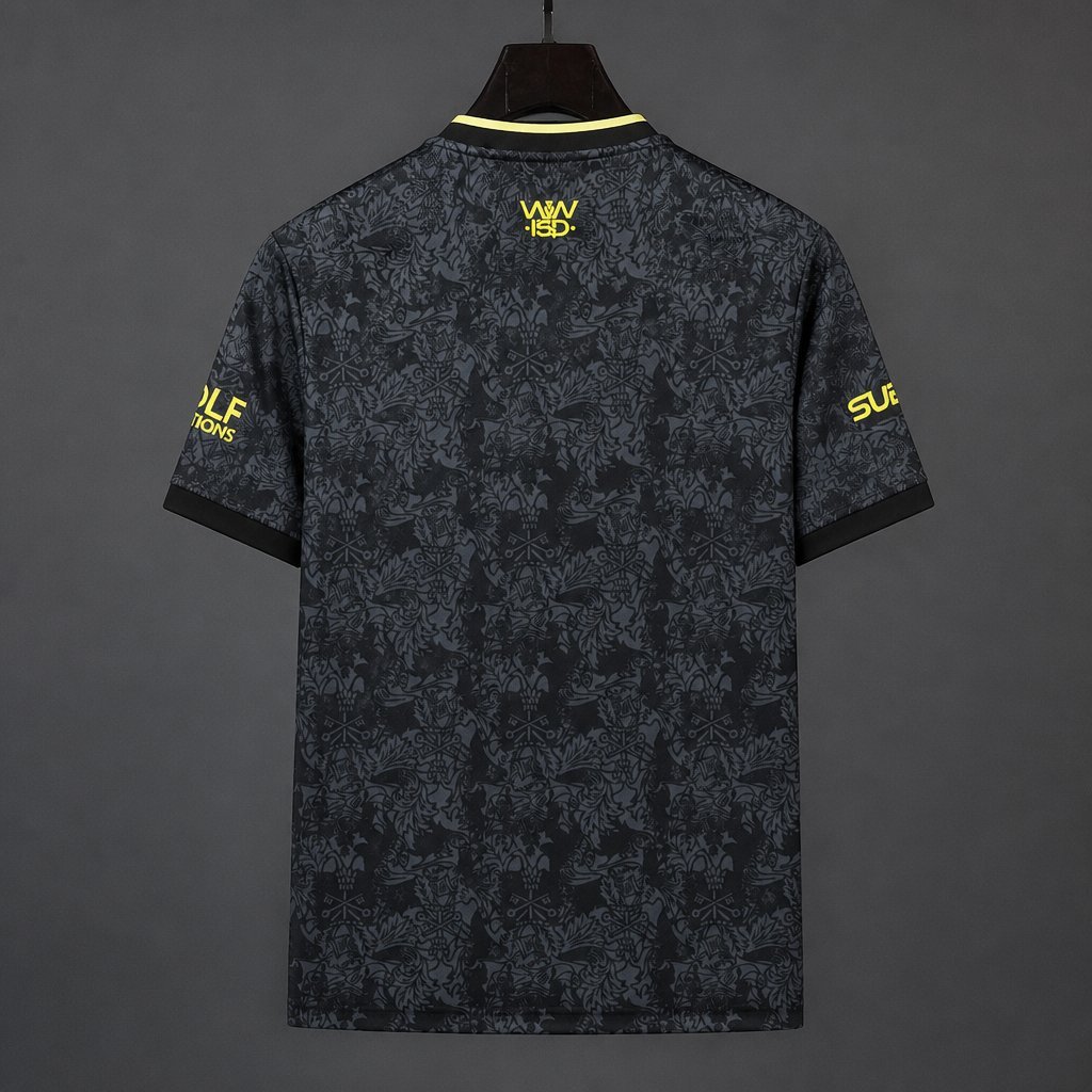 Wolverhampton Wanderers Wolves Third Black Jersey 2026/27 Home Jersey