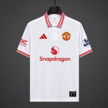 Manchester United White Polo Jersey 2026/27 Home Jersey - Image 1