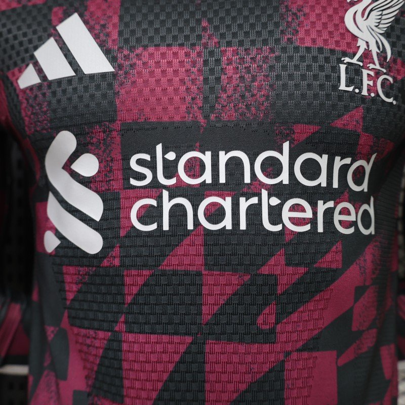 Player 2627 Liverpool FC Long Sleeve Away Jersey Home Jersey