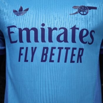 Player 2627 Arsenal Away Goalkeeper Blue Jersey Home Jersey - Image 5