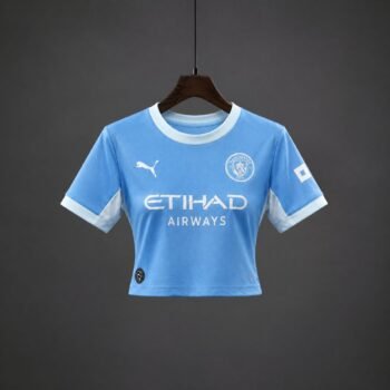 Manchester City Home Blue Women Crop Jersey 2026/27 Home Jersey - Image 1