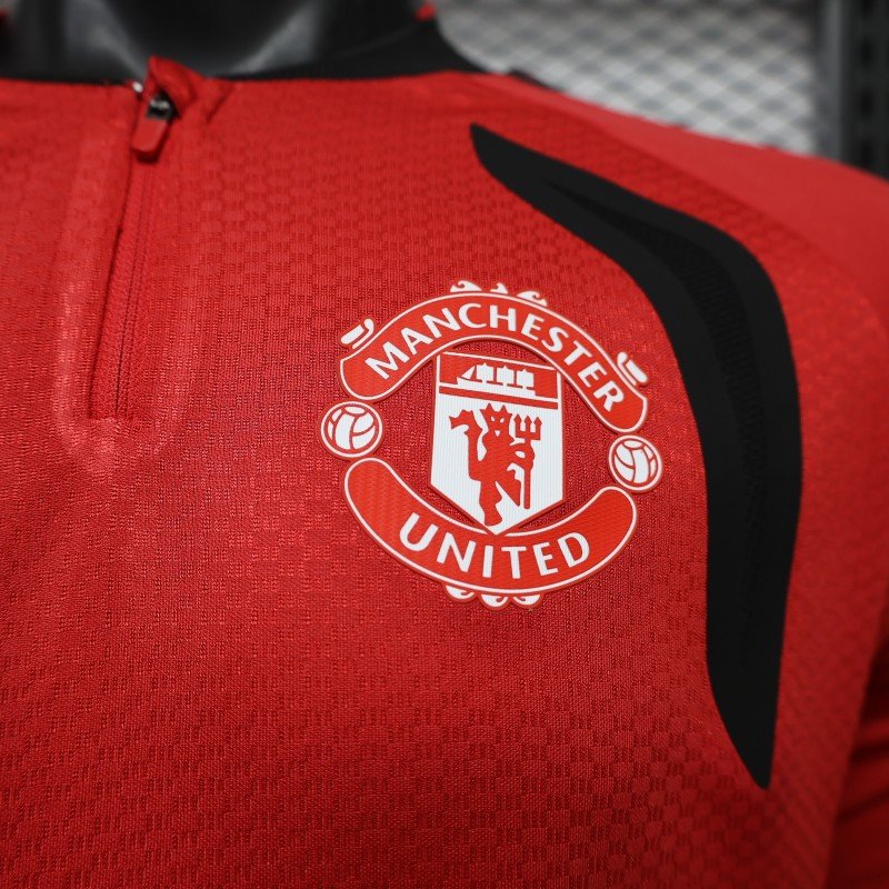 Player 2627 Manchester United FC Long Sleeve Home Red Jersey Home Jersey