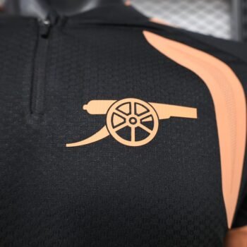 Player 2627 Arsenal FC Black Long Sleeve Jersey Home Jersey - Image 5