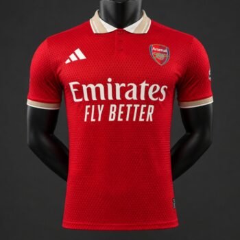 Player 2627 Arsenal Home RedYellow POLO Jersey Home Jersey - Image 1