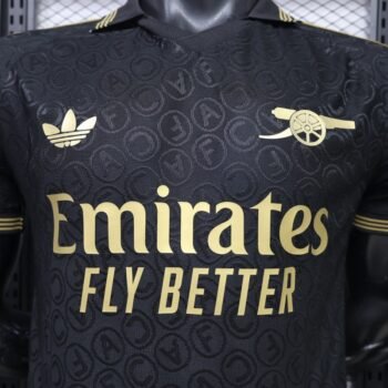 Player 2627 Arsenal FC Special Edition Black Gold Jersey Home Jersey - Image 3