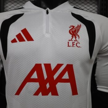 Player 2627 Liverpool FC White Long Sleeve Jersey Home Jersey - Image 5