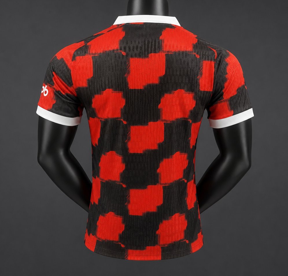 Player 2627 Fulham Away RedBlack Jersey Home Jersey