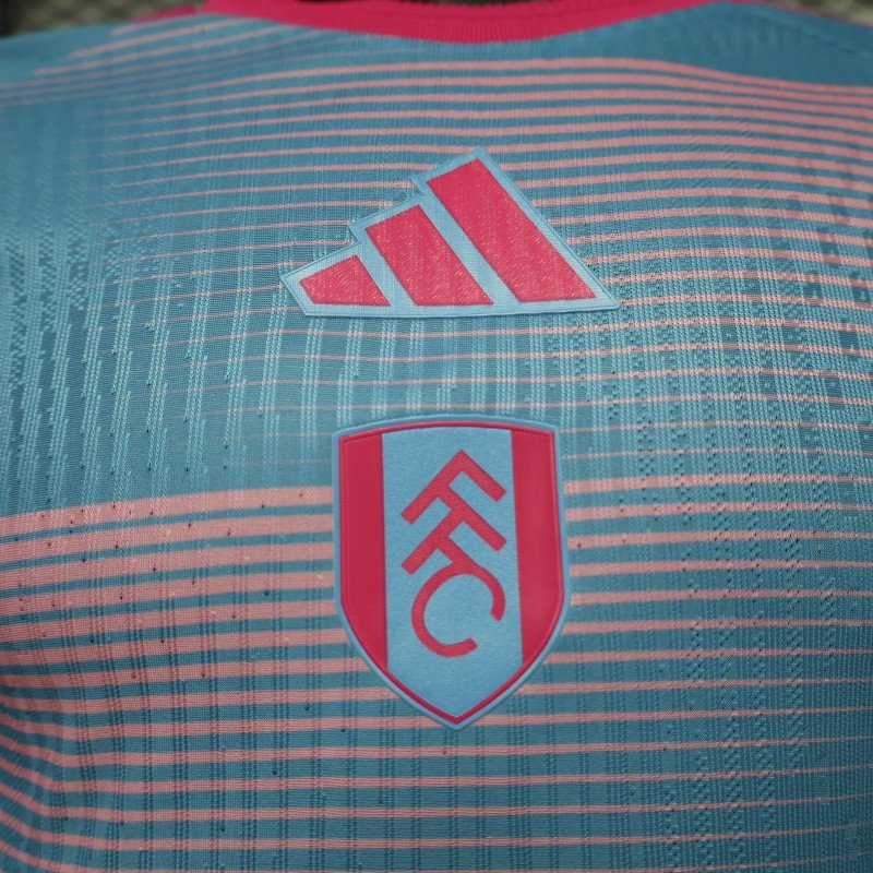 Player 2627 Fulham FC Third Blue Pink Jersey Home Jersey