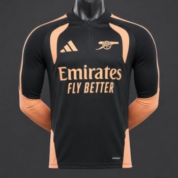 Player 2627 Arsenal FC Black Long Sleeve Jersey Home Jersey - Image 1