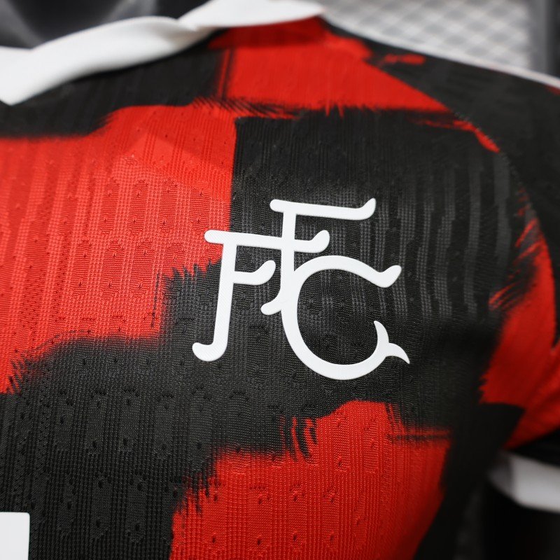 Player 2627 Fulham Away RedBlack Jersey Home Jersey