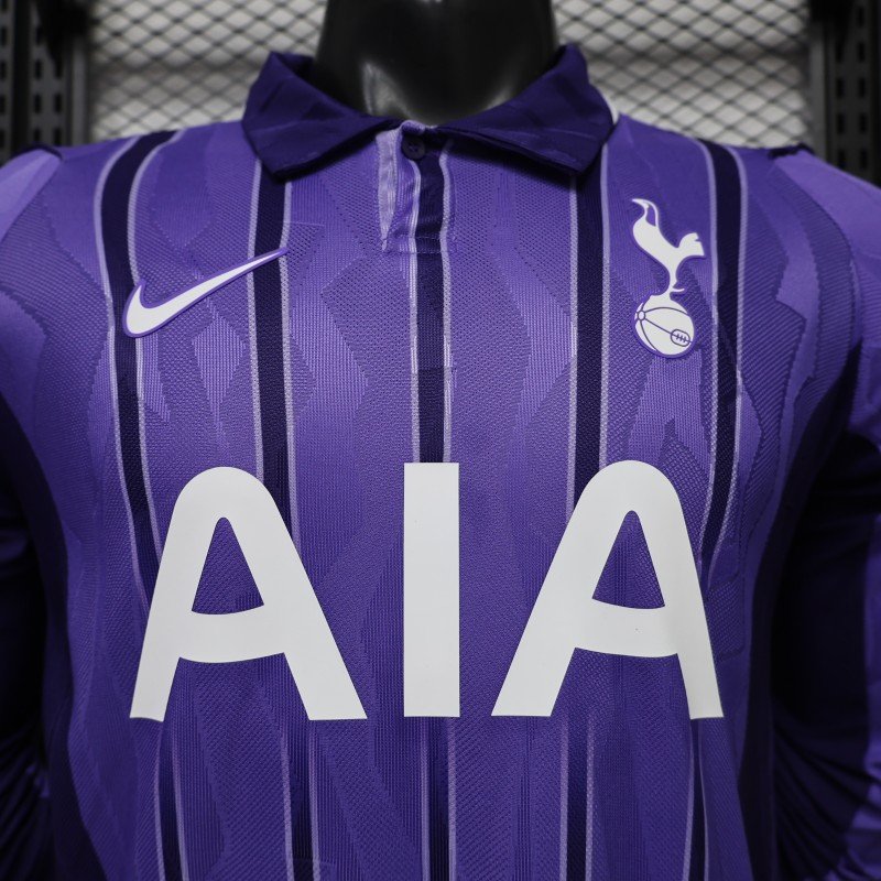 Player 2627 Tottenham Hotspur FC Third Purple Long Sleeve Jersey Home Jersey