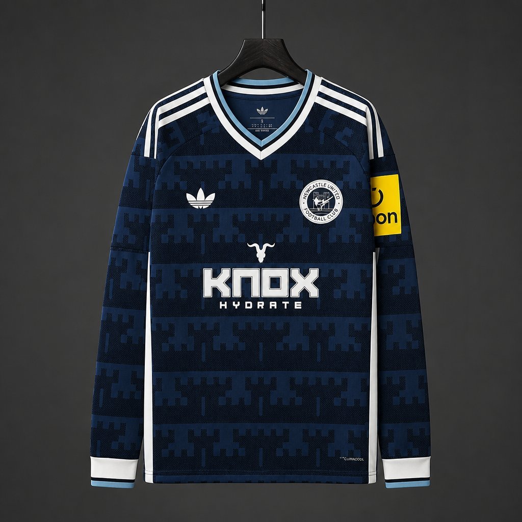 Newcastle United Away Navy Blue Long Sleeve Jersey 2026/27 Home Jersey