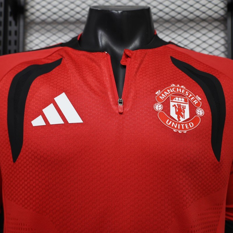 Player 2627 Manchester United FC Long Sleeve Home Red Jersey Home Jersey