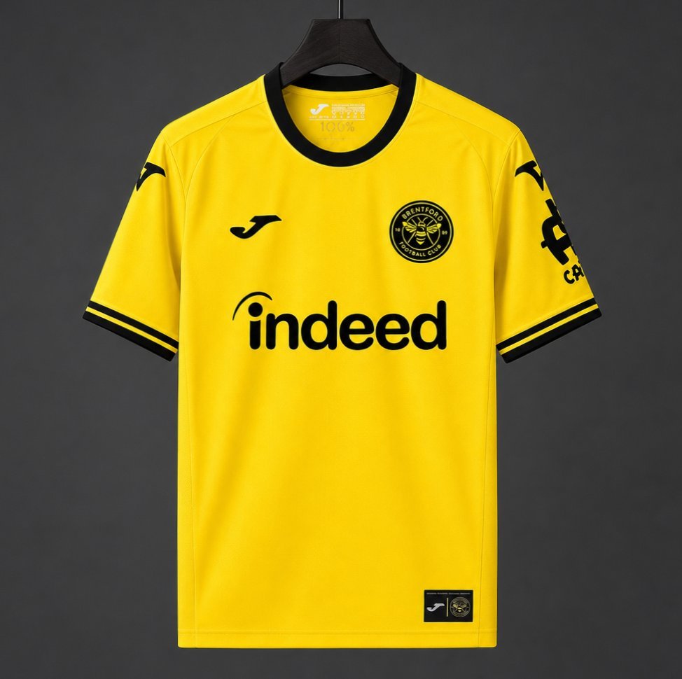 Brentford FC Third Yellow Jersey 2026/27 Home Jersey