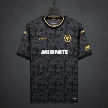 Wolverhampton Wanderers Wolves Third Black Jersey 2026/27 Home Jersey - Image 1