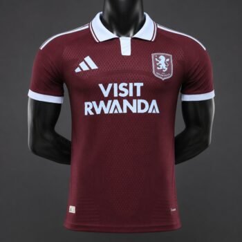 Player 2627 Aston Villa FC Home Maroon Jersey With Sponsor Home Jersey - Image 1