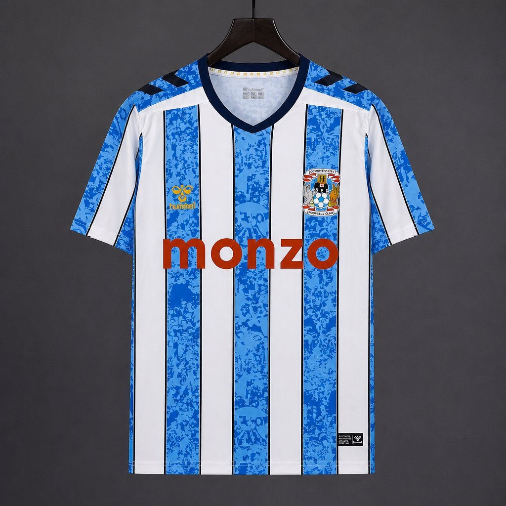 Coventry City Sky Blue White Vertical Stripes Home Jersey 2026/27 Home Jersey