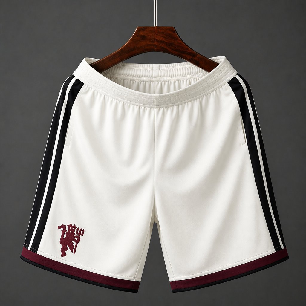 Manchester United Third White Shorts 2026/27 Home Jersey