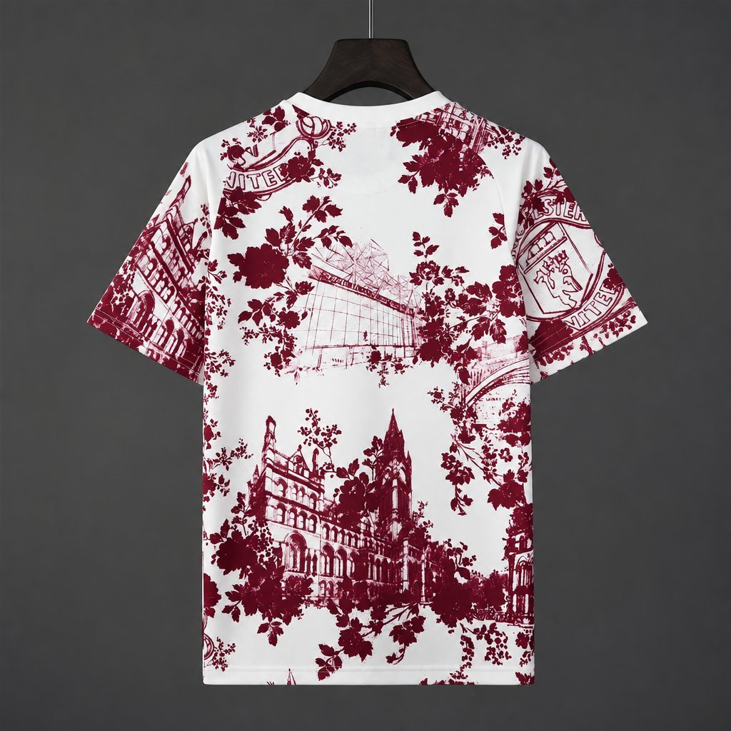 Manchester United Training Floral White Jersey 2026/27 Home Jersey