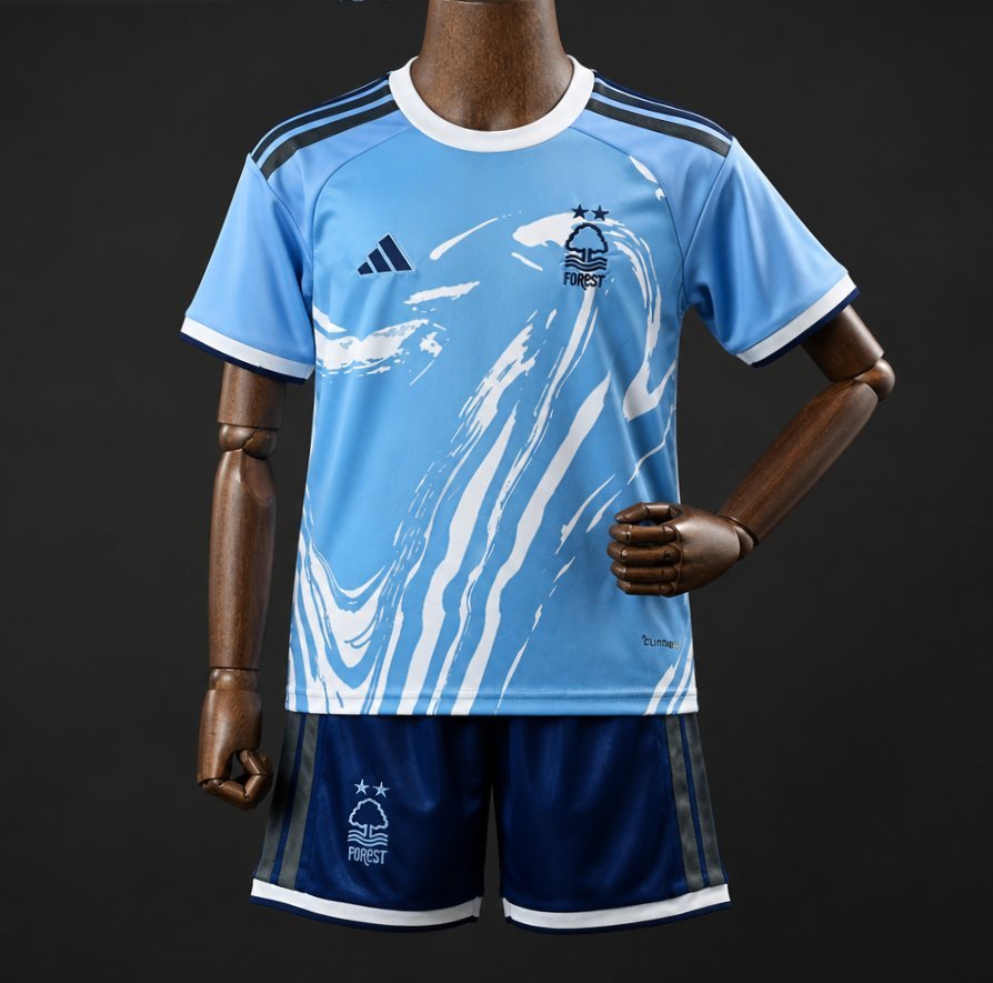 Kids Nottingham Forest Third Blue Jersey 2026/27 Home Jersey