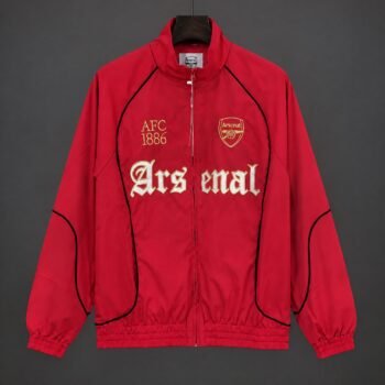 Arsenal Red Full Zipper Windbreaker 2026/27 Home Jersey - Image 1