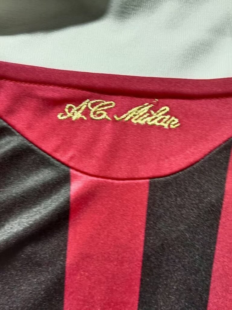 AC Milan 2009/10 Kids Home Long Sleeve Kit