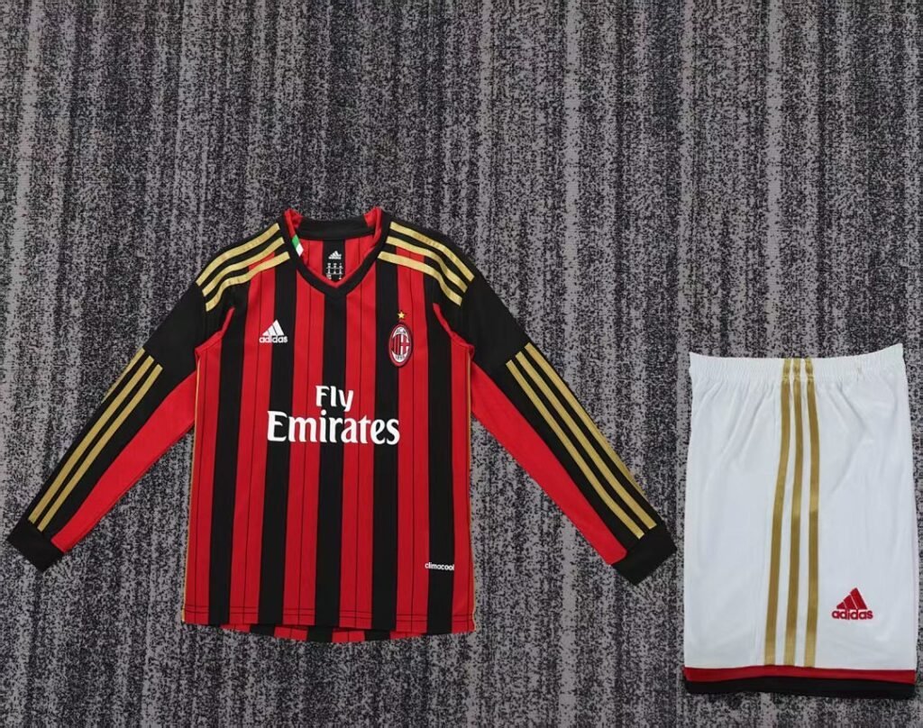 AC Milan 2013/14 Kids Home Long Sleeve Kit