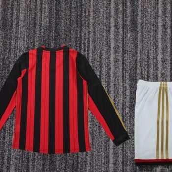 AC Milan 2013/14 Kids Home Long Sleeve Kit - Image 3