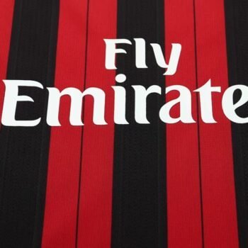 AC Milan 2013/14 Kids Home Long Sleeve Kit - Image 5